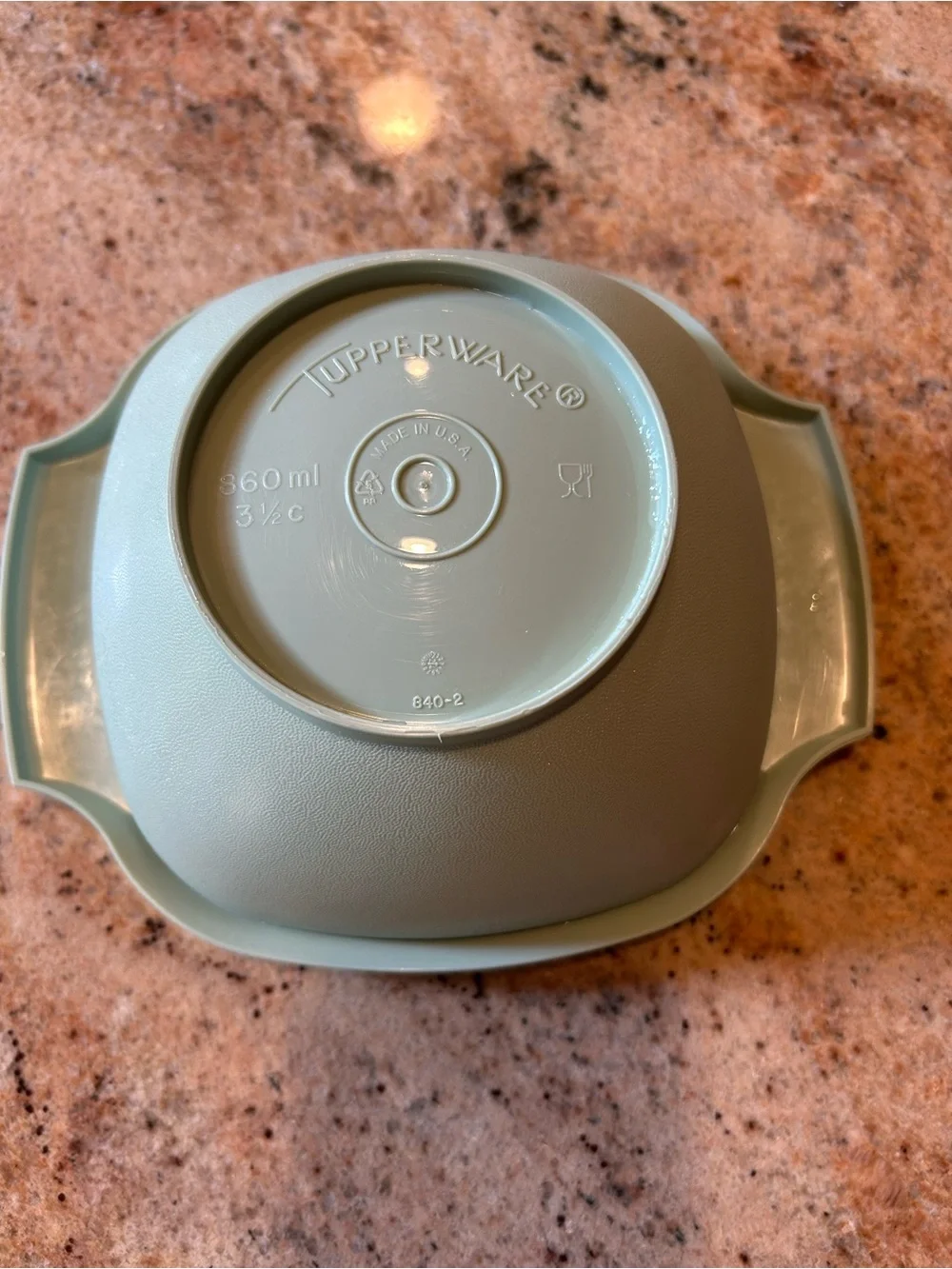 Tupperware seafoam green